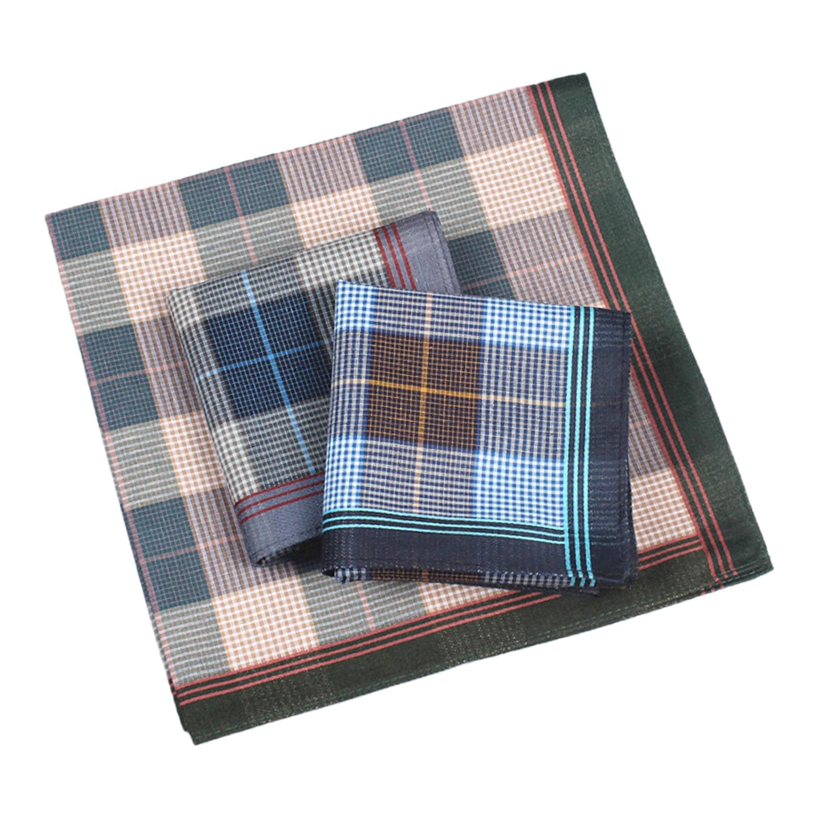 Handkerchief Cotton Men - Lot de 6 mouchoirs de poche,