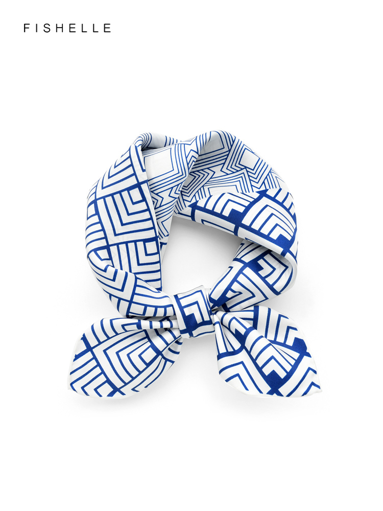 Scarf Silk Square - Foulard en soie naturelle pour femmes,