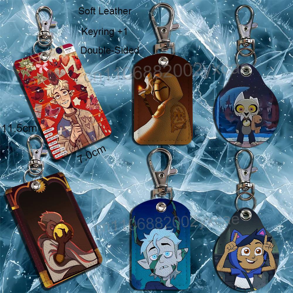 Lanyard Badge Holder - Porte-clés en cuir Flapjack Hunter Owl