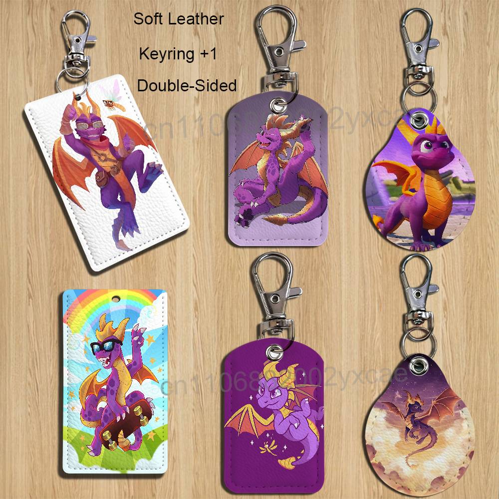 Porte-clés en cuir Spyro le Dr - Lanyard Badge Holder avis et prix
