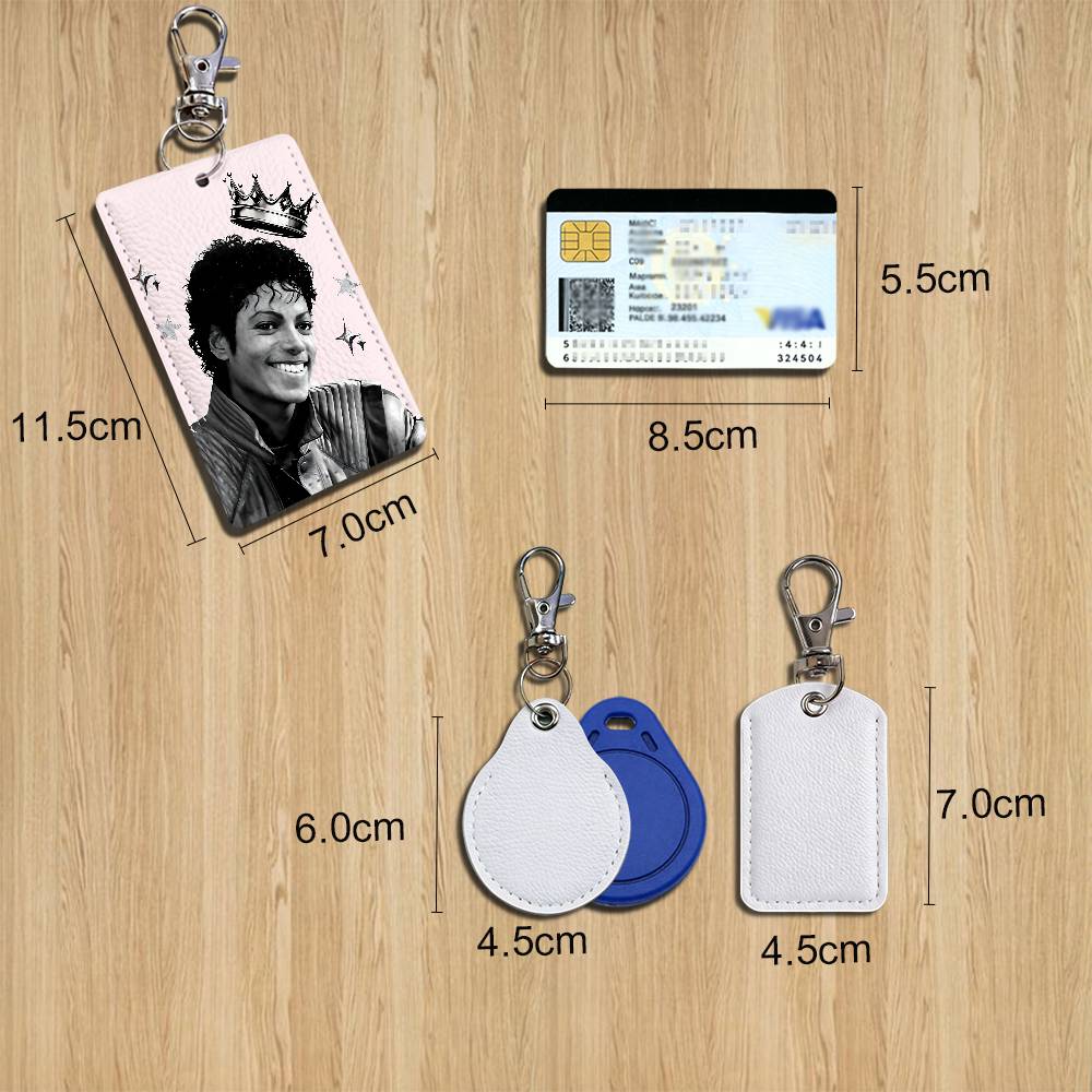 Porte-clés en cuir Michael Jac - Lanyard Badge Holder avis et prix
