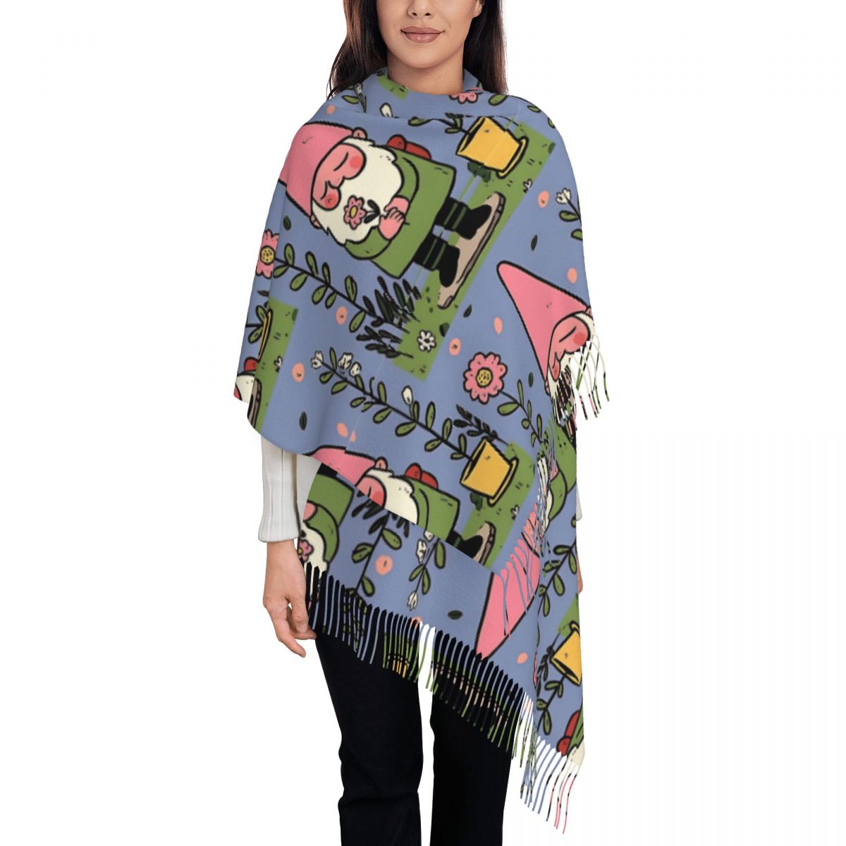 Châles Gnome de jardin mythiqu - Pashmina Wrap Large avis et prix