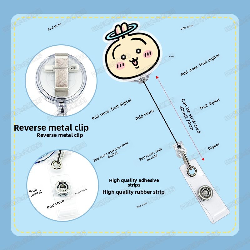 Porte-badge rétractable Jiyi K - Lanyard Badge Holder avis et prix